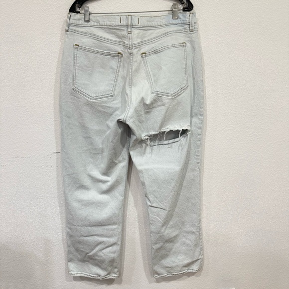 Abercrombie & Fitch The Baggy Mid Rise Curve Love Jeans Women’s Size 32 / 14 R - Picture 6 of 6